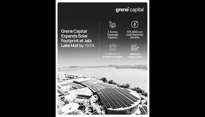 Grene Capital expands Jabi Lake Mall solar footprint by 150%