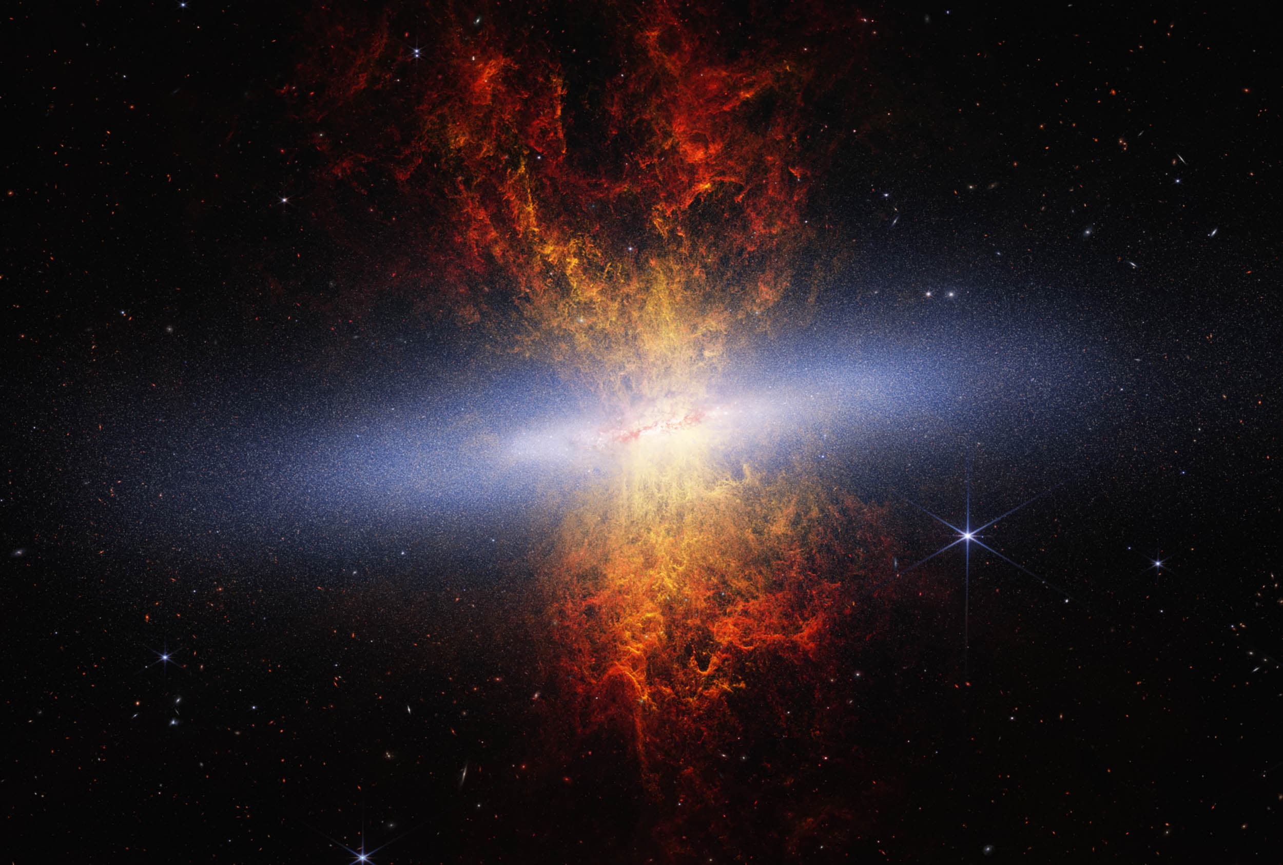 NASA's Webb telescope takes a new look at the Cigar Galaxy and captures over 16 million stars