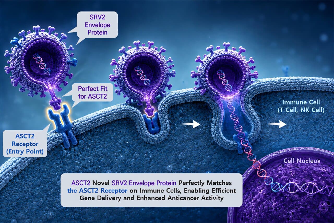 Researchers discover novel SRV2 envelope protein for efficient CAR immune cell production