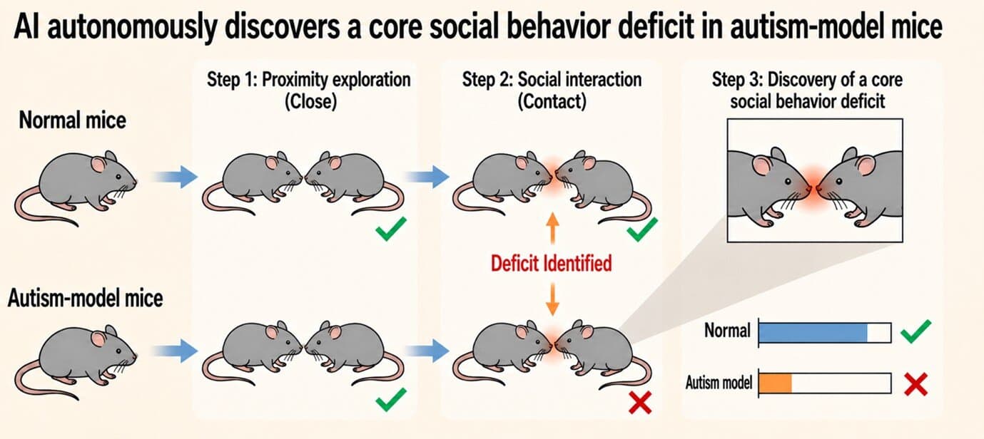 AI turns mouse movements into language-like tokens, uncovering autism-related social behavior patterns