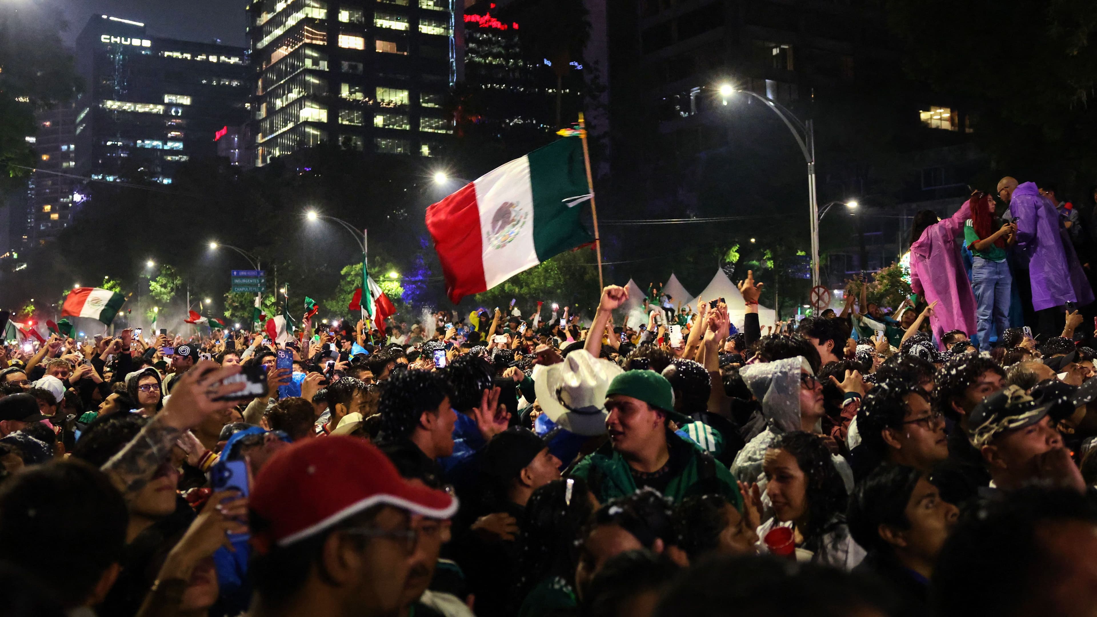 VIDEO: Drums, trumpets & fireworks! How Mexico fans tried to disrupt sleep of Harry Kane, Declan Rice & England squad ahead of World Cup last-16 showdown
