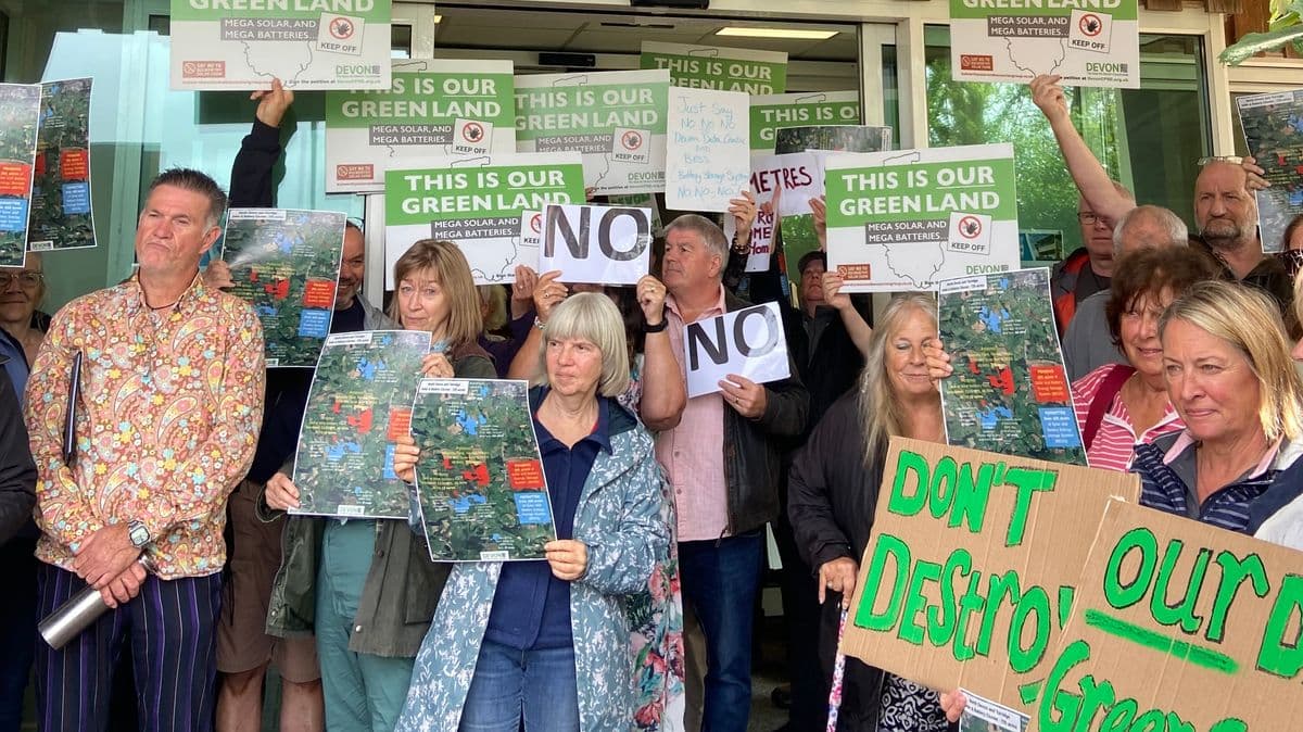 Cheers as controversial 10-acre Devon battery storage facility is blocked